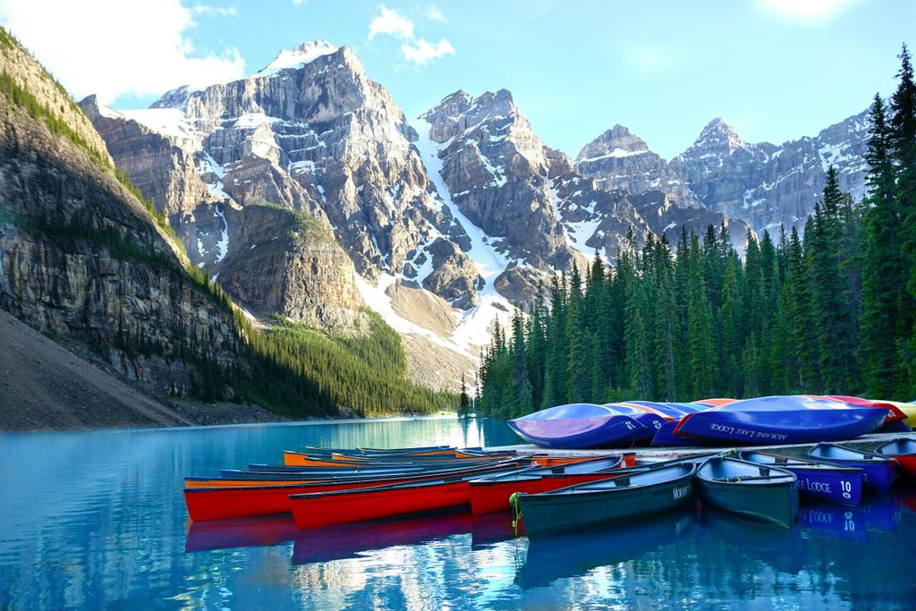 Banff: Lake Louise, Moraine Lake, Gondel, Cave & Basin Tour