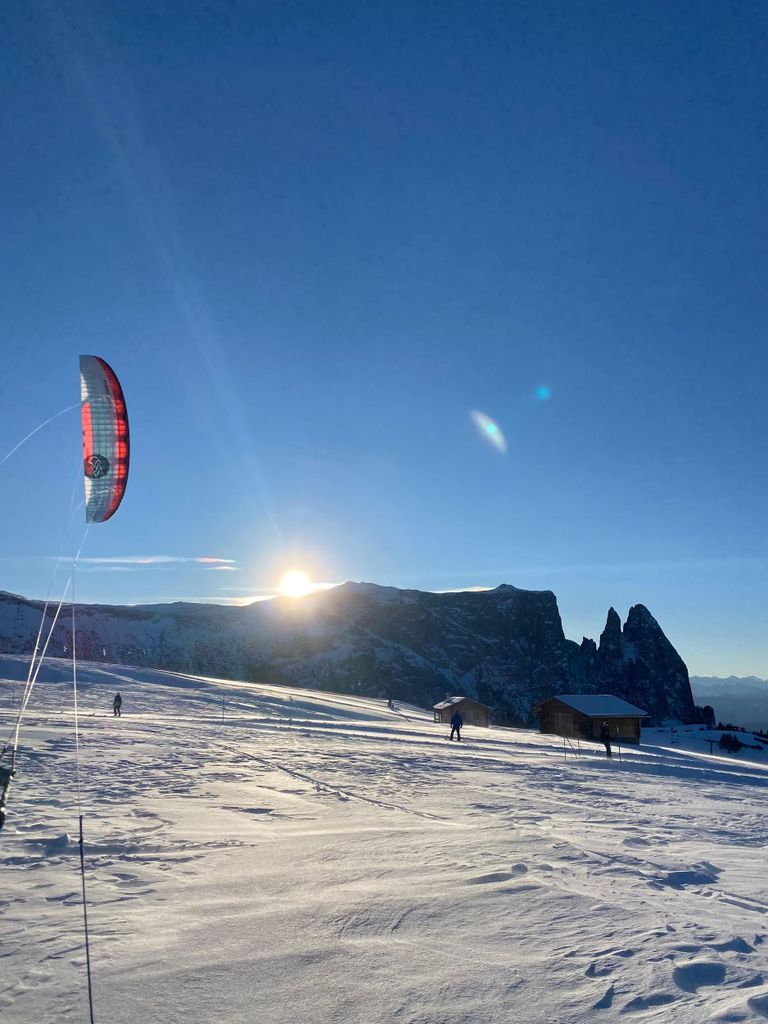 Seiser Alm & Rittner Horn: Snowkite Schule- Kurse, Guiding, Verleih