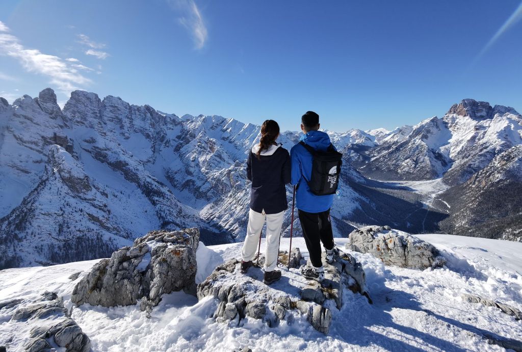 Dolomiten von Cortina: Winterwandern und Schlittenfahren