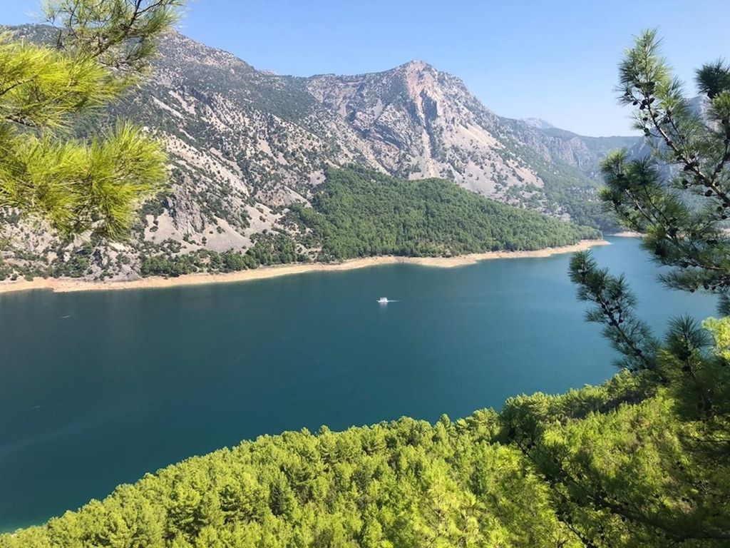 Side, Alanya: Green Canyon Boat, Wasserfall & Obstgärten Mix Tour