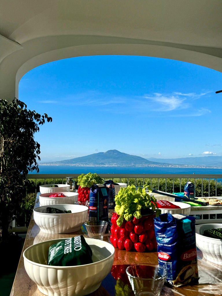 Sorrent: Pizzakurs mit Nino, Lebensmittelverkostung, Prosecco