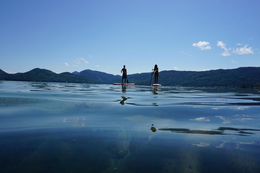 Walchensee: Stand Up Paddel Tour in der bayrischen Karibik