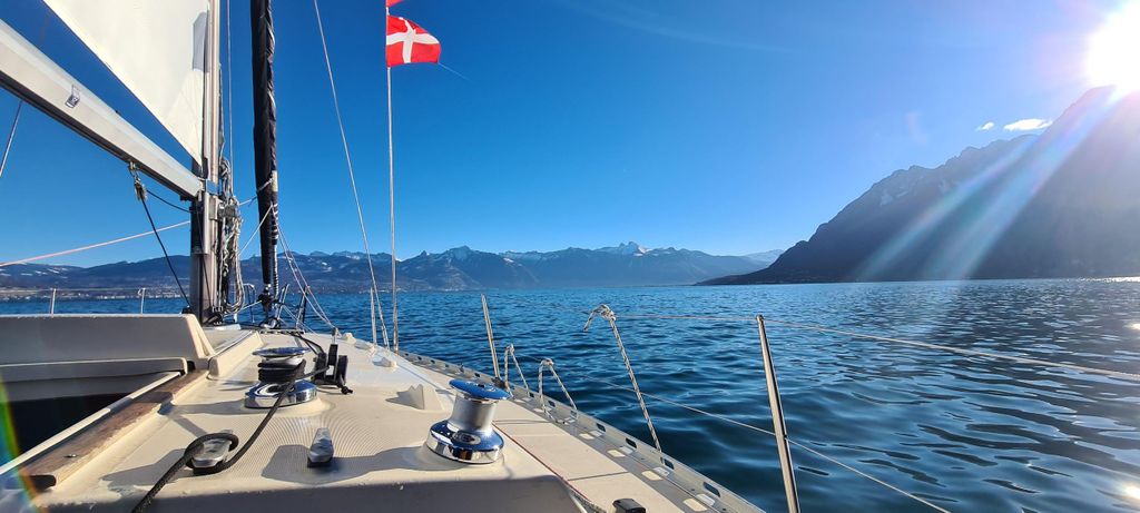 Évian: Segeltörn auf dem Genfersee