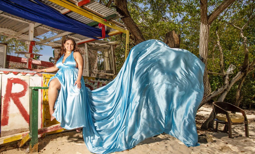 Montego Bay: Flying Dress Fotoshooting in Montego Bay Jamaika