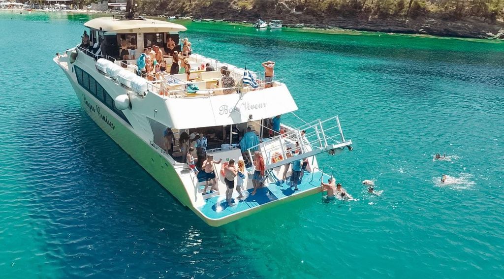 Thassos: Luxusyacht-Kreuzfahrt mit Schwimmstopps