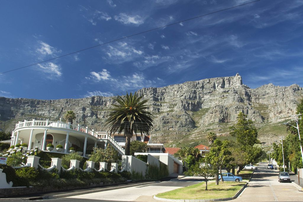 Blick Kapstadt auf den Tafelberg
