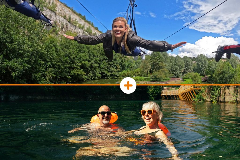 Dartford: Seilrutschen, Schwimmen am See und Sauna