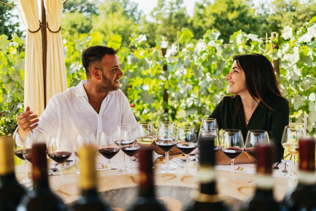 San Gimignano: Toskanisches Mittagessen mit Weinprobe