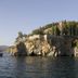 Kirche und Landschaft am Ohrid-See