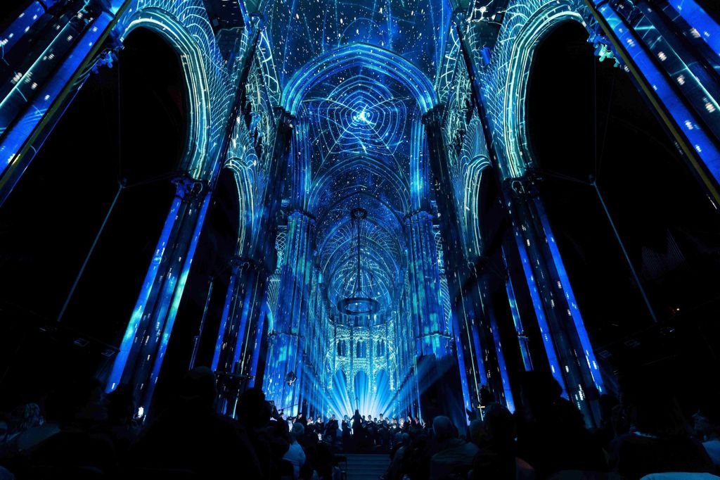 Basilika von Rennes: Immersive Ton- und Lichtshow – LUMINISCENCE
