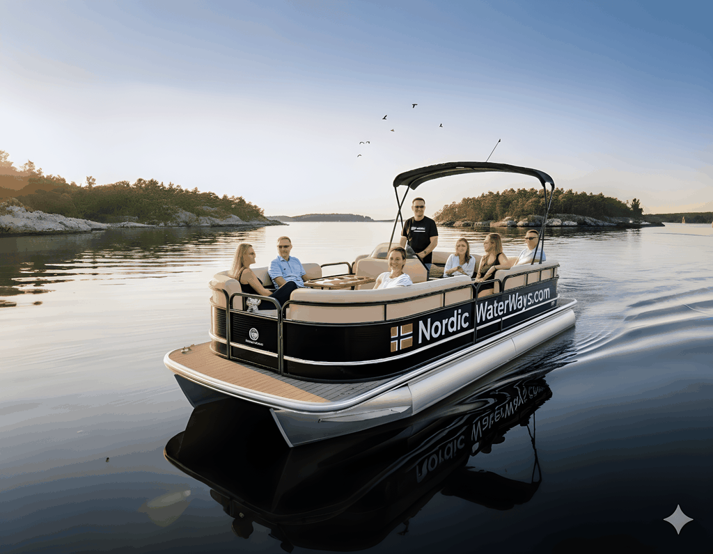 Luxuriöse Ponton-Touren: Archipel & historische DS Hestmanden