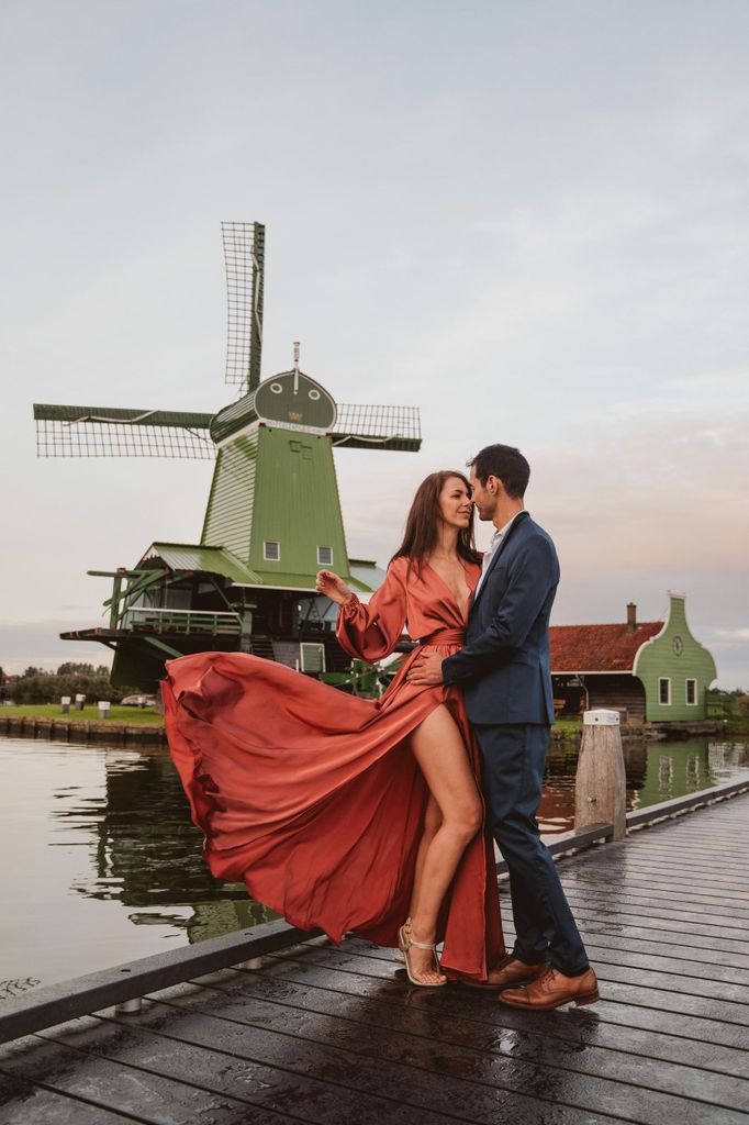 Zaanse Schans: Fotoshooting bei Amsterdam mit Windmühlen