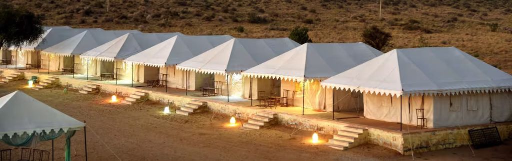 Übernachtung im Luxuszelt auf den Sanddünen von Jaisalmer