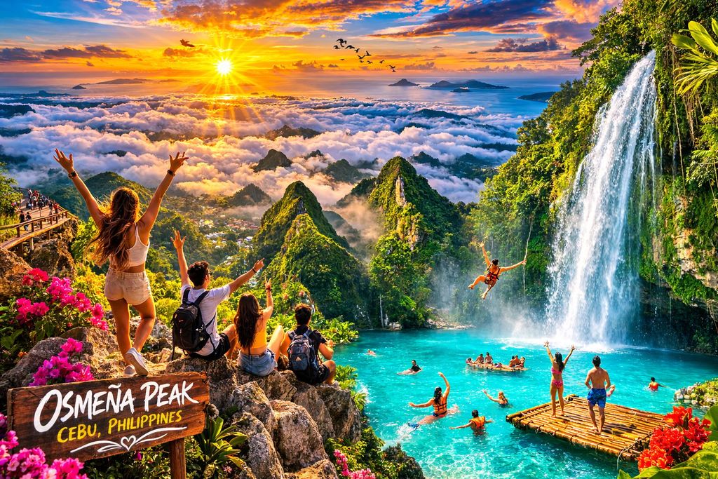 Cebu: Osmeña Peak und Kawasan Canyoneering-Tour