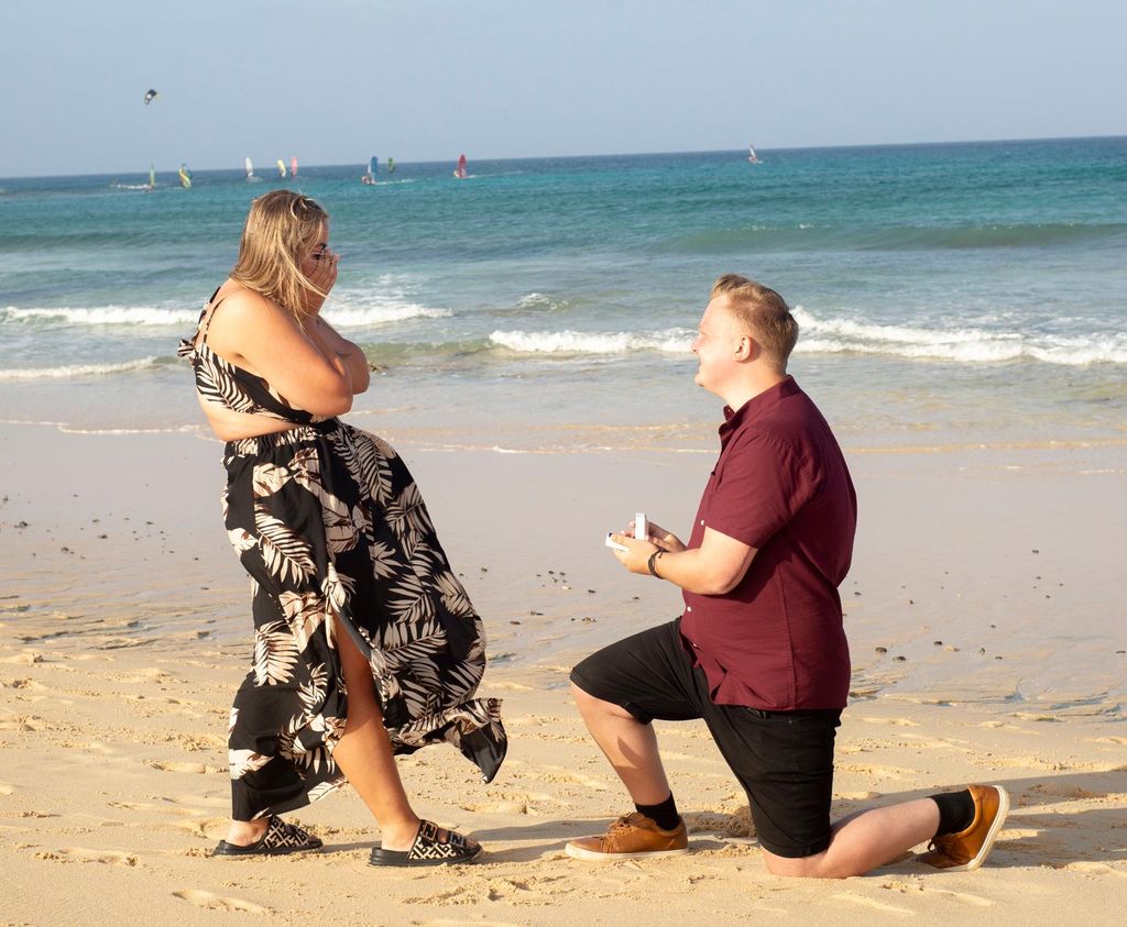 Dünen von Fuerteventura: Heiratsantrag mit Fotoshooting