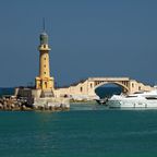 Leuchtturm im Hafen von Alexandria