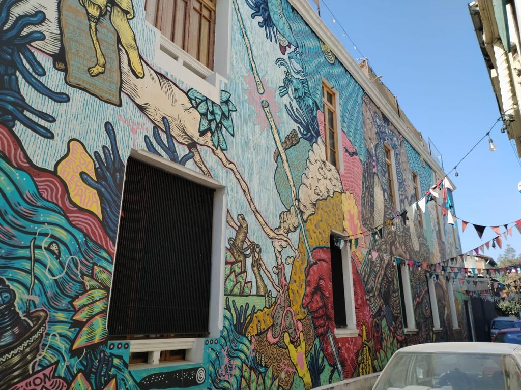 Santiago: Yungay, Erinnerung, Kunst und Rundgang durch das Viertel