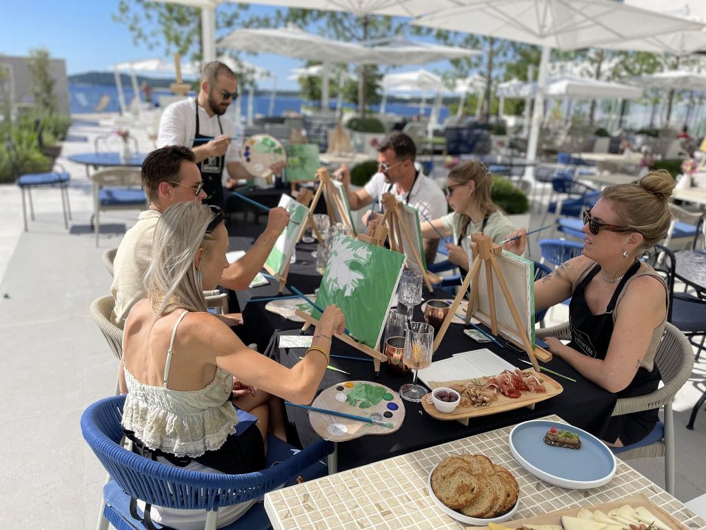 Rovinj: Artafera Malworkshops - Farbe, Wein & mehr