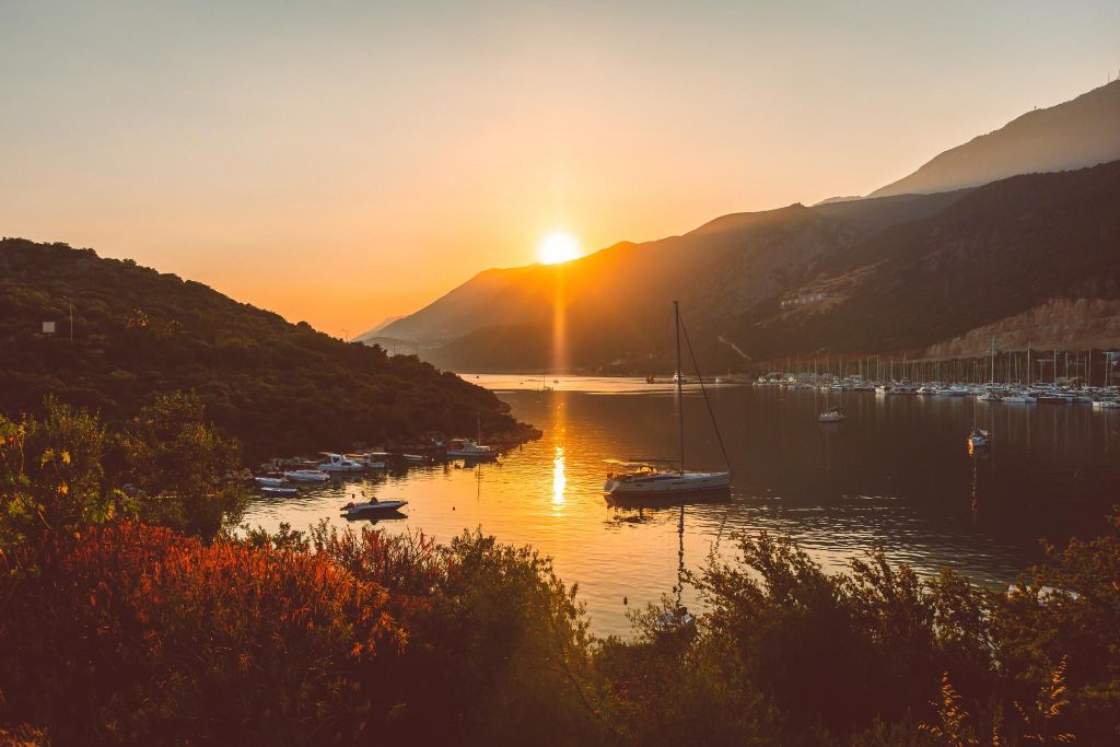 Kas Island Romantischer Sonnenuntergang Private Kreuzfahrt