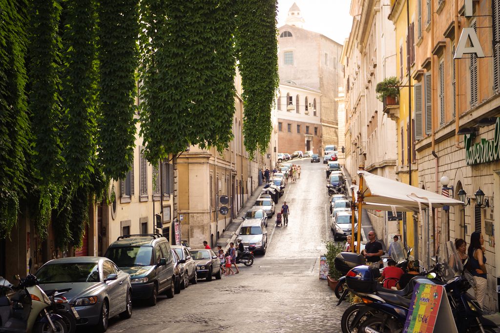 Straße in der Altstadt von Rom