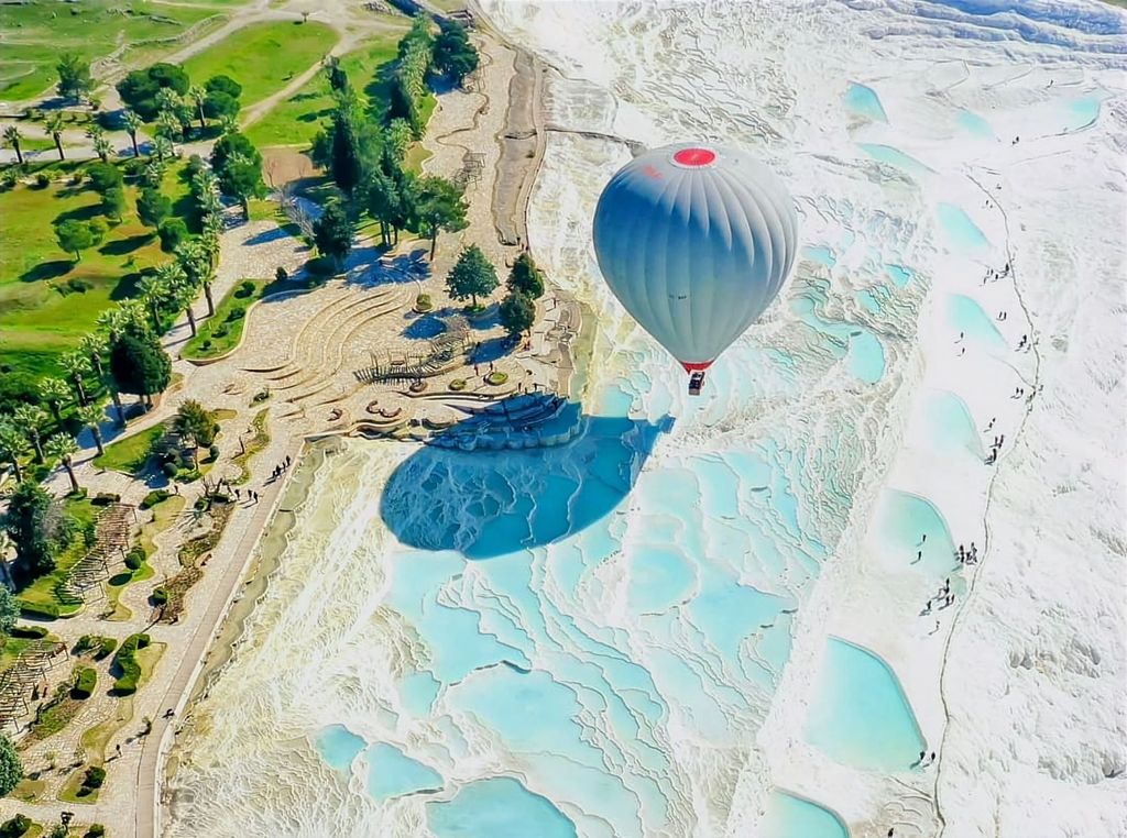 Antalya: Pamukkale Tour mit Heißluftballon und Mittagessen