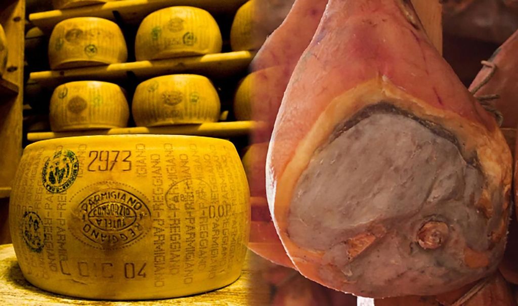 Parma: Parmigiano Produktion und Parmaschinken Tour & Verkostung