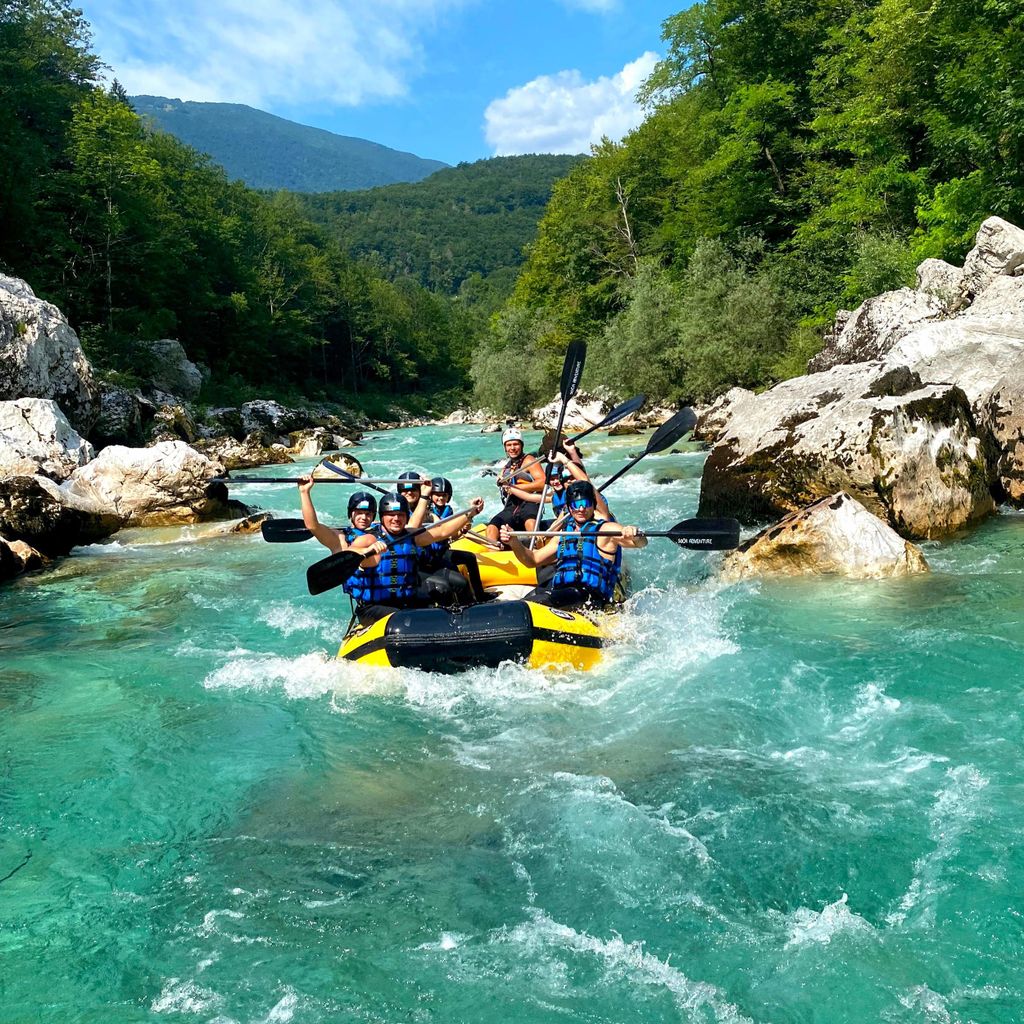 Bovec: Abenteuer Rafting auf dem Smaragdfluss Soča + GRATIS Fotos