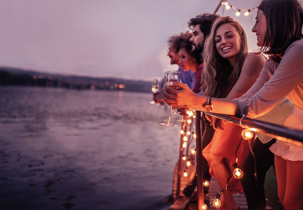 Koblenz: Bootsfahrt bei Sonnenuntergang