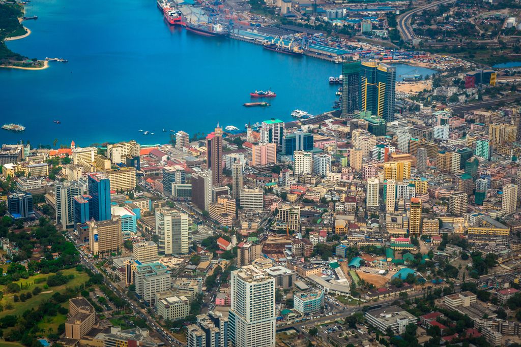 Blick auf Dar es Salaam