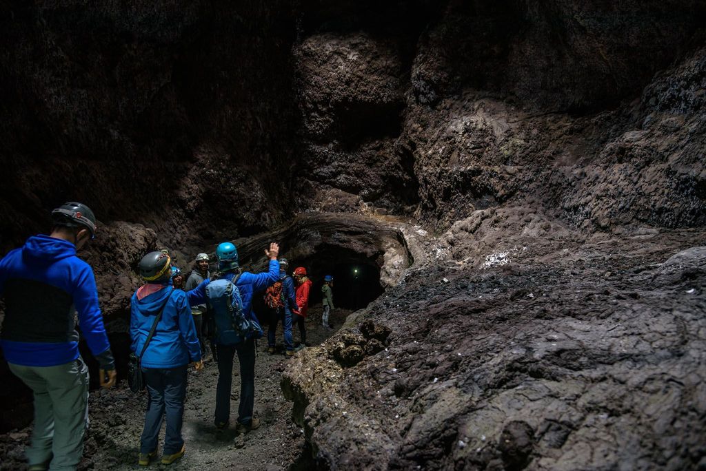 La Palma: Cueva de Las Palomas Vulkanische Röhre