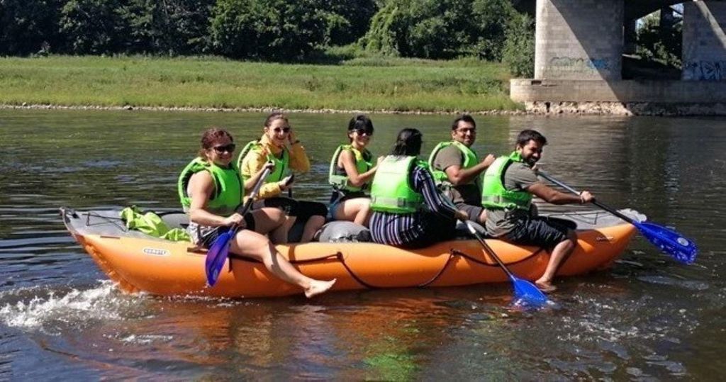 Bad Schandau: Rad- und Floß-Tour nach Děčín