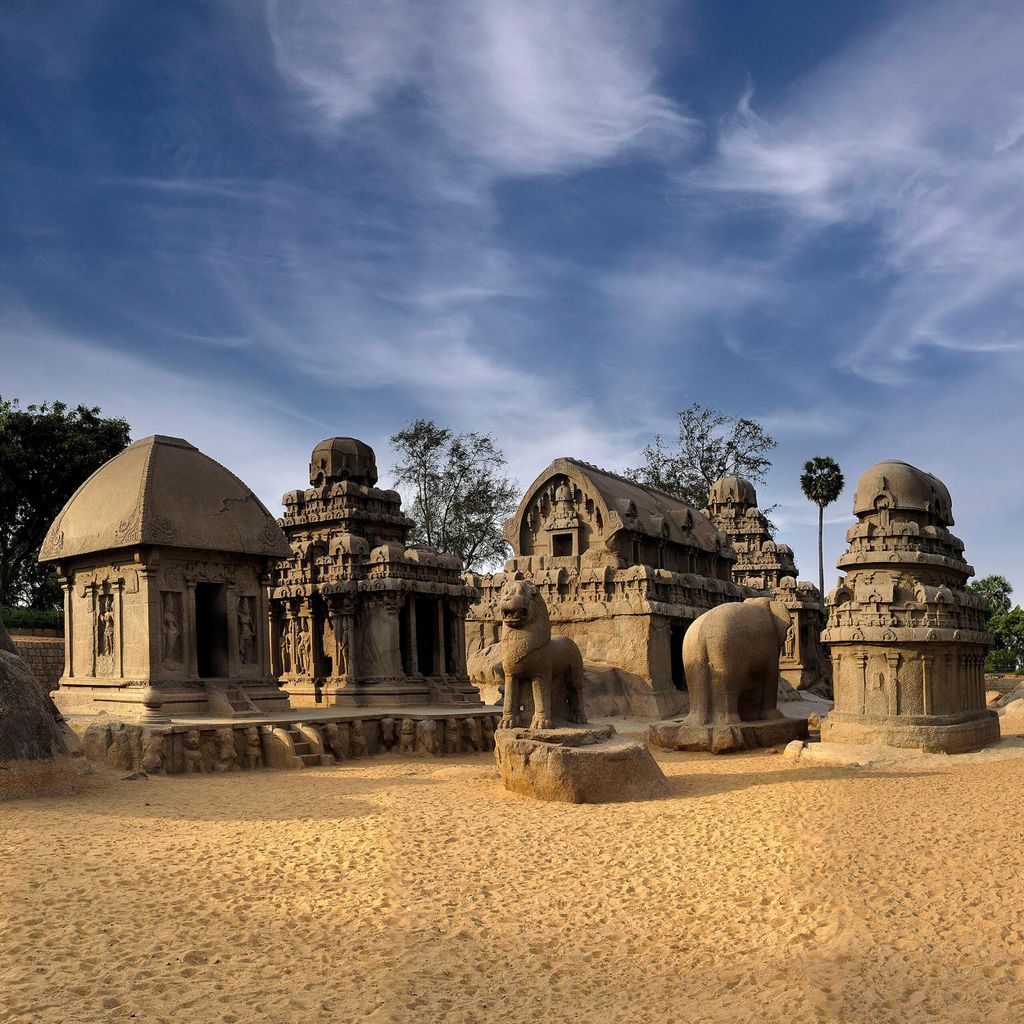 Mahabalipuram: Geführte Radtour mit Meerestempel