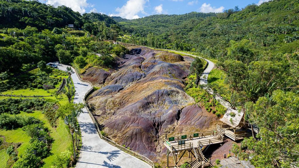 Mauritius: Ganga Talao, Vallé und Fahrrad-Seilrutsche