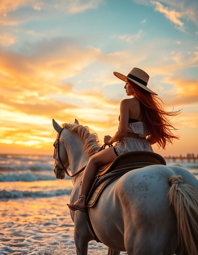 Marsa Alam: Sonnenuntergang auf dem Pferderücken mit Abendessen, Show und Sternbeobachtung