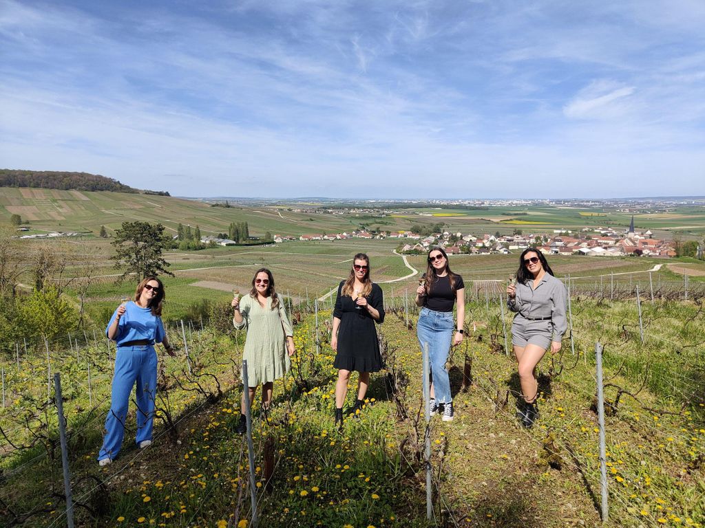 Champagnerverkostung mit Panorama-Spaziergang durch die Weinberge