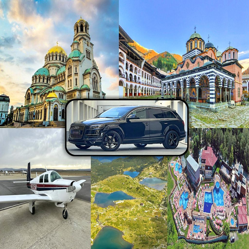 Flug über das Rila-Kloster, 7 Seen und Thermalbad-Tour