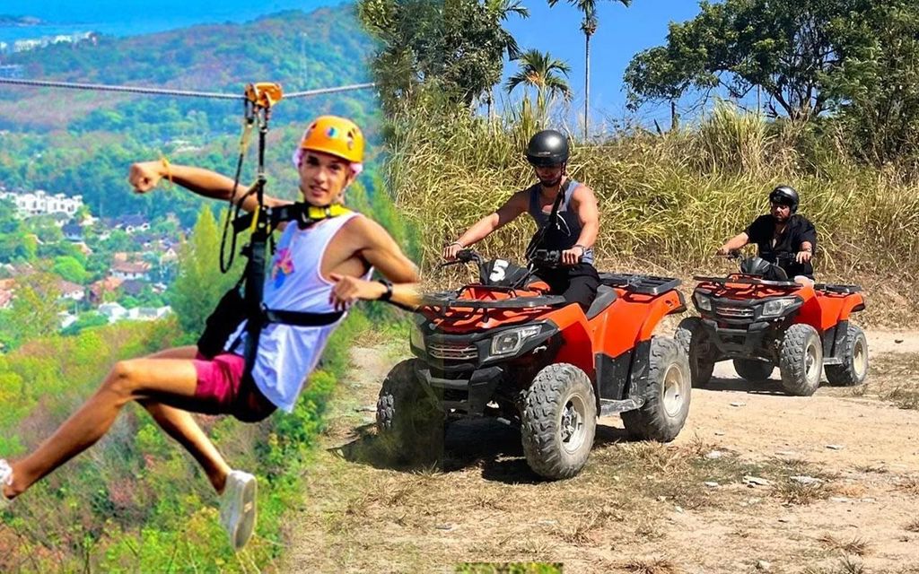 Phuket: ATV- und Zipline-Abenteuer mit Hoteltransfer