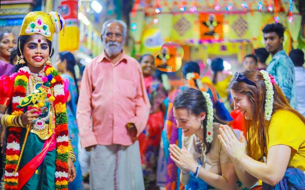 Madurai Meenakshi Amman: Andächtige Kinderschmink-Tour