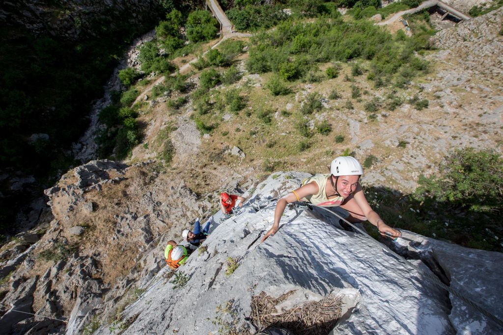 Kotor: Via Ferrata-Abenteuer mit Guide und Ausrüstung