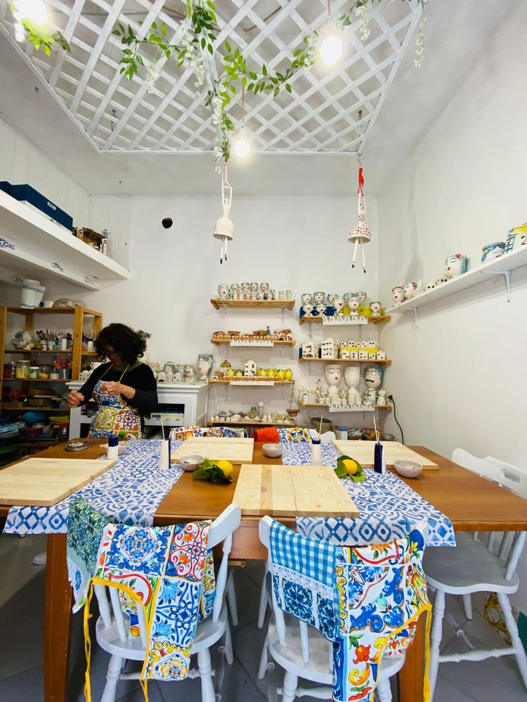 Positano: Erlebnis der keramischen Klasse