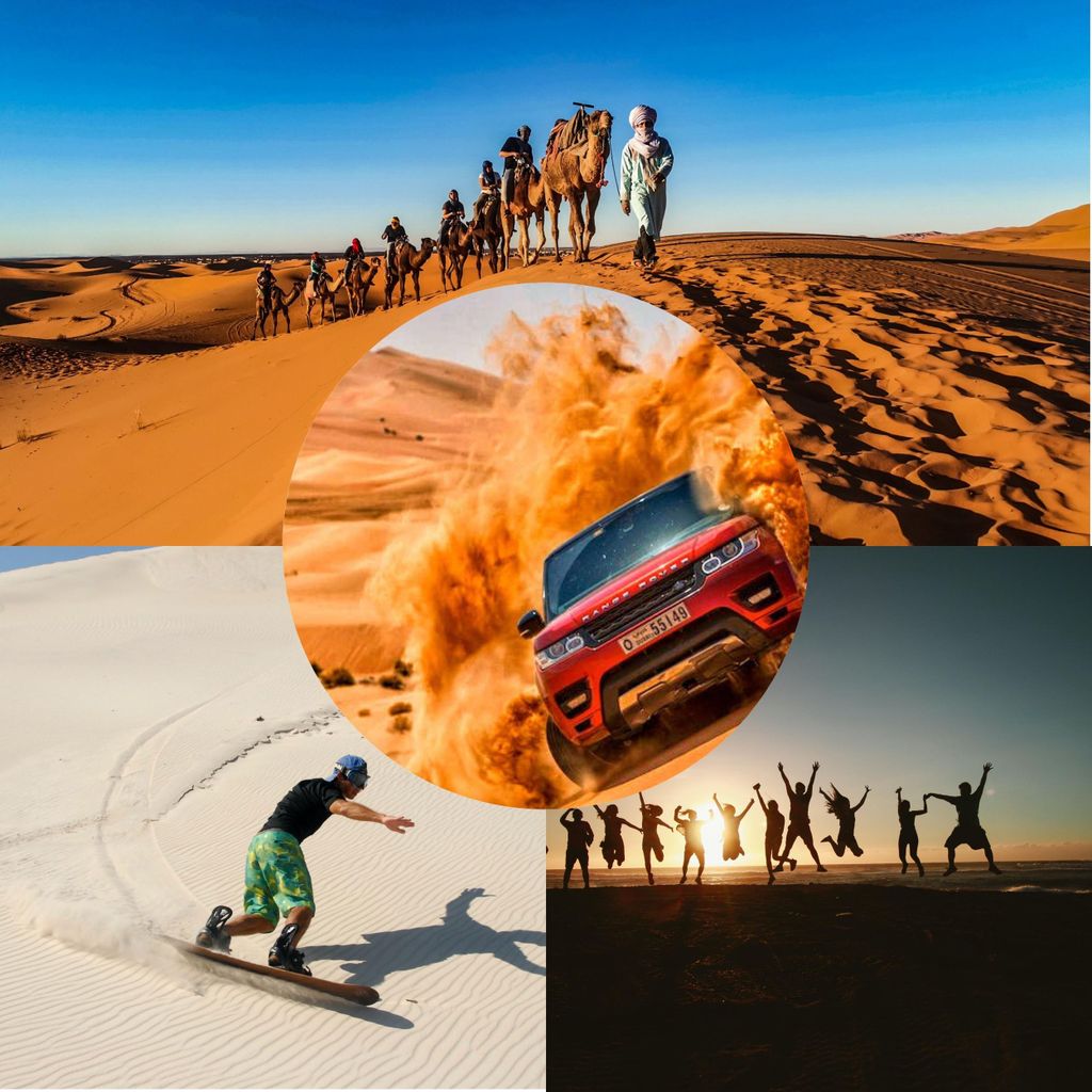 Wüstenausflug Doha, Kamelritt, Binnenmeer, Sandboarding