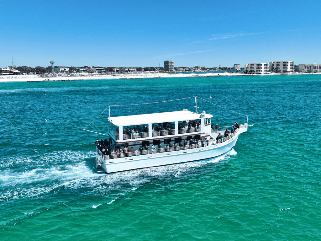 Destin: Delfin-Kreuzfahrt an Bord eines Glasbodenboots