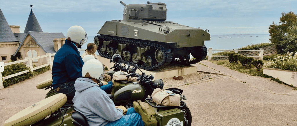 Ab Bayeux: Ganztägige D-Day-Landungsstrände Sidecar-Tour