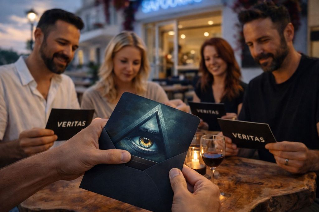 Mallorca: Veritas - Das soziale Dinner Erlebnis: Wahrheit, Wein & Gespräch