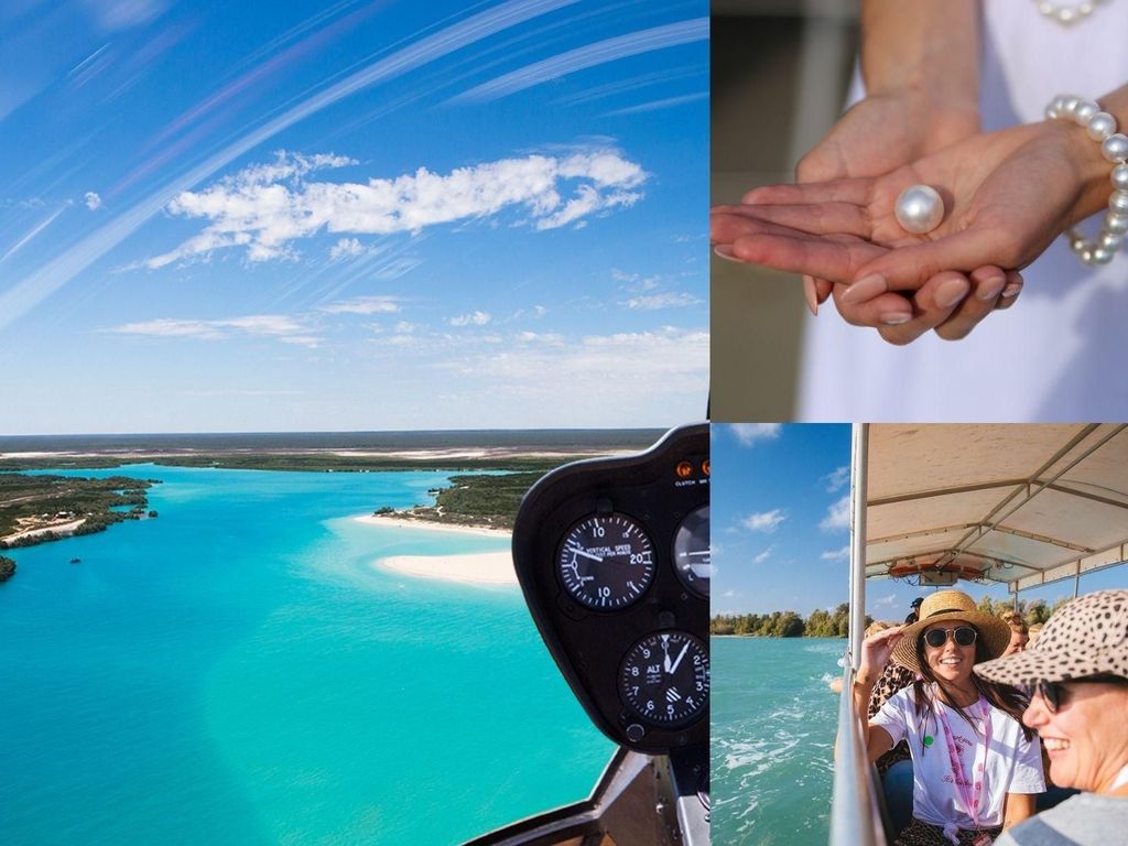 Broome: Hubschrauberflug und Willie Creek Pearl Farm Tour