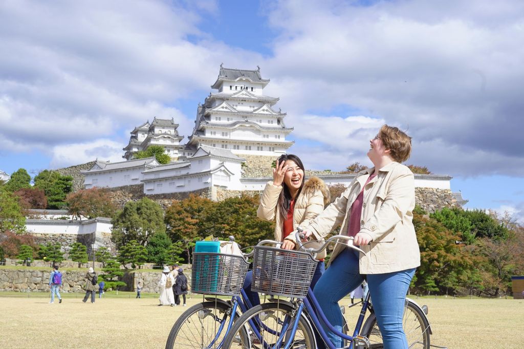 Halbtagestour Himeji Burgstadt Fahrradtour mit Mittagessen