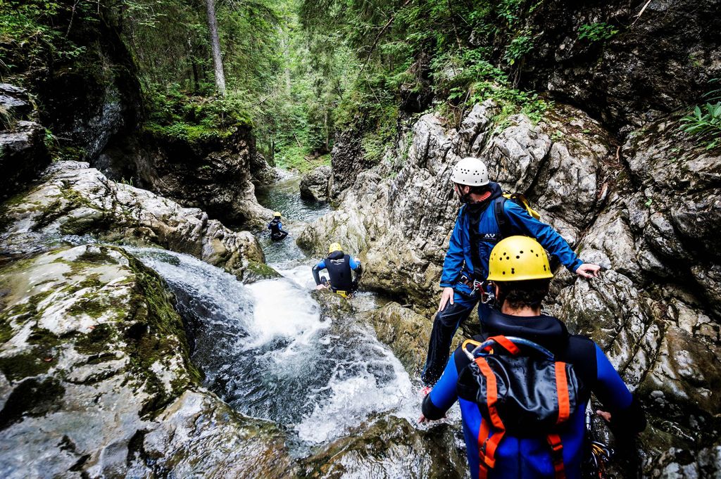Canyoning Schwarzwasserbach im Kleinwalsertal