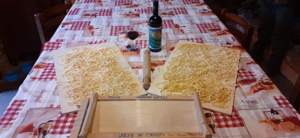 Greve in Chianti: Kochkurs mit Chianti-Weinverkostung