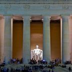 Lincoln Memorial in der Dämmerung