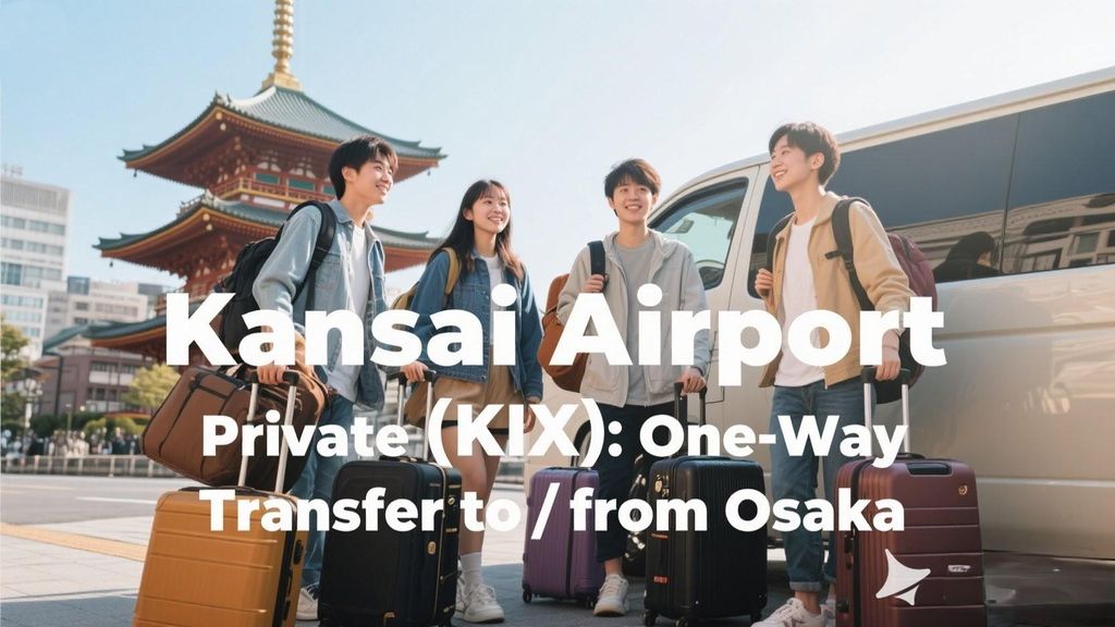 Flughafen Kansai (KIX): Privater Transfer von/nach Osaka